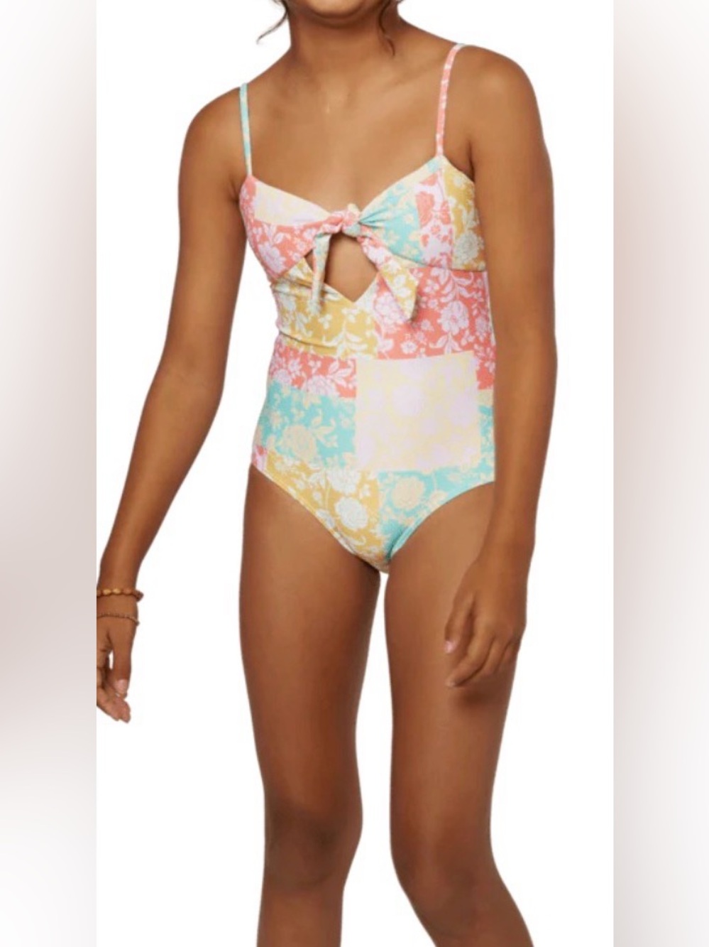 NWT Girls O'Neill‎ Olivia Marabella One-Piece Swimsuit Multi-Colored 7 Years